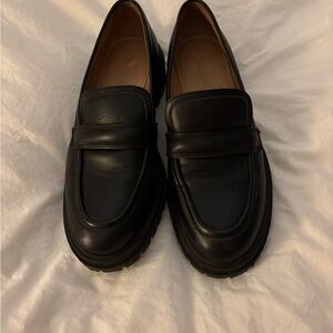 Madewell Black Leather Loafers